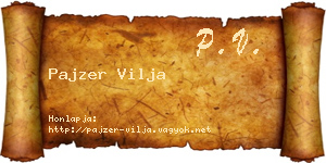 Pajzer Vilja névjegykártya
